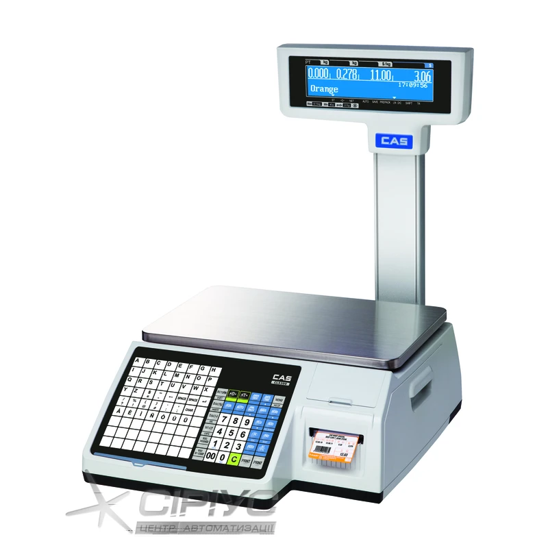 Весы торговые с печатью этикеток CAS CL-5200-P