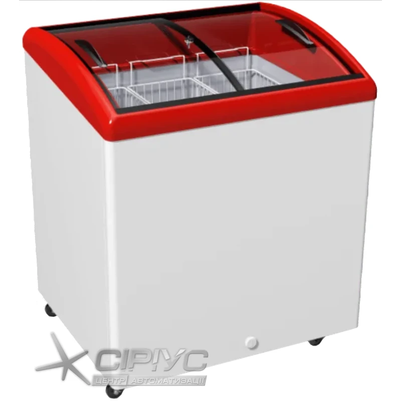 Морозильный ларь с гнутым стеклом M200S — Juka
