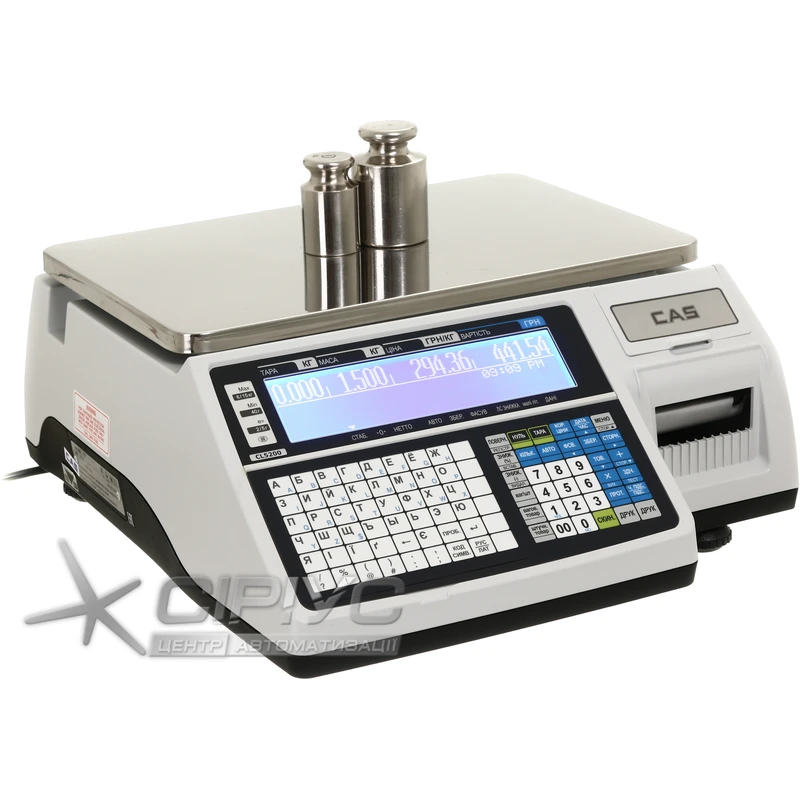 Весы торговые с печатью этикеток CAS CL5200-B