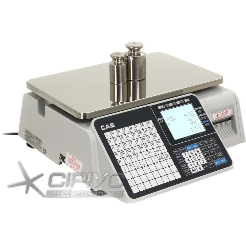 Весы торговые с печатью этикеток CAS CL-3500-B