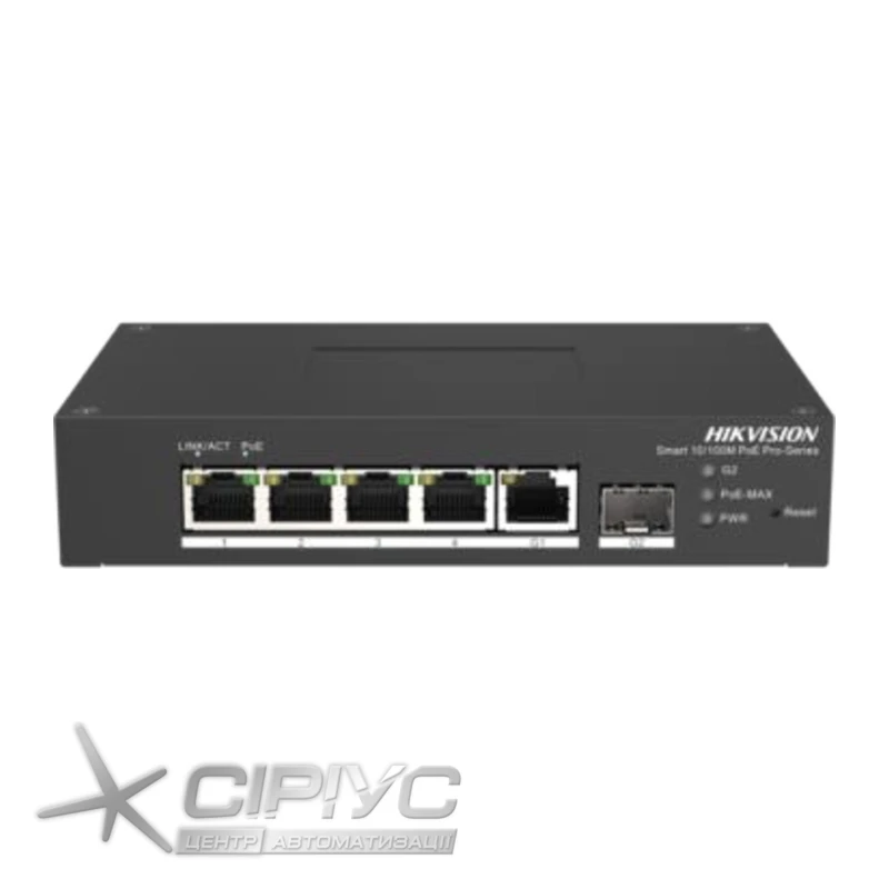 Коммутатор PoE Hikvision DS-3T1306P-SI/HS